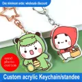 ที่กําหนดเองพวงกุญแจอะคริลิคป้องกันกรณี定制 Standee พวงกุญแจป้าย Pin Custom Made ป