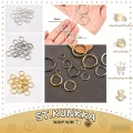 200 ชิ้น 3-6mm แหวนสิ่งที่แนบมาแหวน เบ็ด และห่วงห่วงเดียวสร้อยคอสร้อยข้อมือ ห่วง