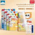 【Ohayo ของแท้】สติกเกอร์ห่อปกหนังสือ แบบ3ส่วน พลาสติกใสเคลือบปกหนังสือ（10/30แผ่น）