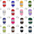 ไหมพรมคอตตอนนม หนัก ไหมพรม 5 พาย สีพื้น 5ply milk cotton yarn พร้อมส่งจากไทย！！！