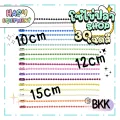 HasuEquipment 1 เส้น -โซ่ไข่ปลา 10cm 12cm 15cm ขนาดเม็ด 2.4mm สำหรับทำพวงกุญแจ D