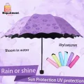 เวทมนตร์ ร่มพับได้กันแดดกันฝน ซื้อหนึ่งแถมหนึ่ง กันลม ร่มดอกไม้ ป้องกัน UV โดนน้