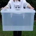 กล่องเก็บของ BOX ความจุสูง กล่องพลาสติก กล่องเก็บของ โปร่งใส เก็บเสื้อผ้า ได้เก็