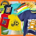 เสื้อเด็กแขนสั้น S/M/L/XL คละสีคละลาย 1-10ปี KID_me