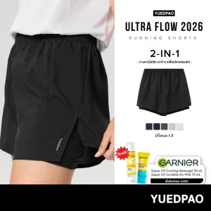 รีวิว Yuedpao Sportswear 2026 กางเกงออกกำลังกายขาสั้น กางเกงวิ่ง 2in1 มีซับใน พร้อมกระเป๋าด้านข้าง Running Shorts (12 สี)